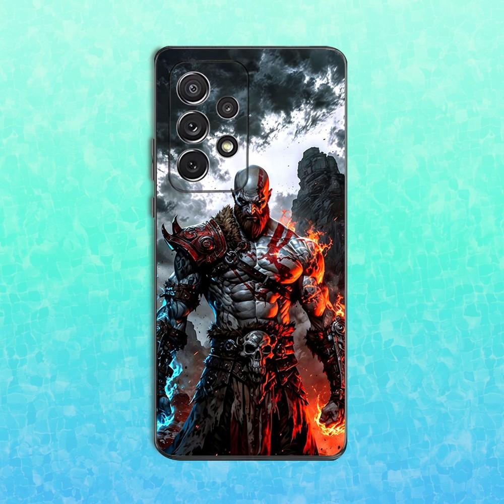 Game God OF W-Wars Phone Case For Samsung S25,S24,S23,S22,S21,S20,S10,Ultra,Plus,Lite,FE,Soft Silicone Black Cover