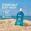 hoop Epsom Body Wash | Epsom Salt Body Wash For Shower, Hand & Foot Soak, Workout Recovery, Bath Salt, Relaxation, Skin, Feet, Lavender | 300 ml