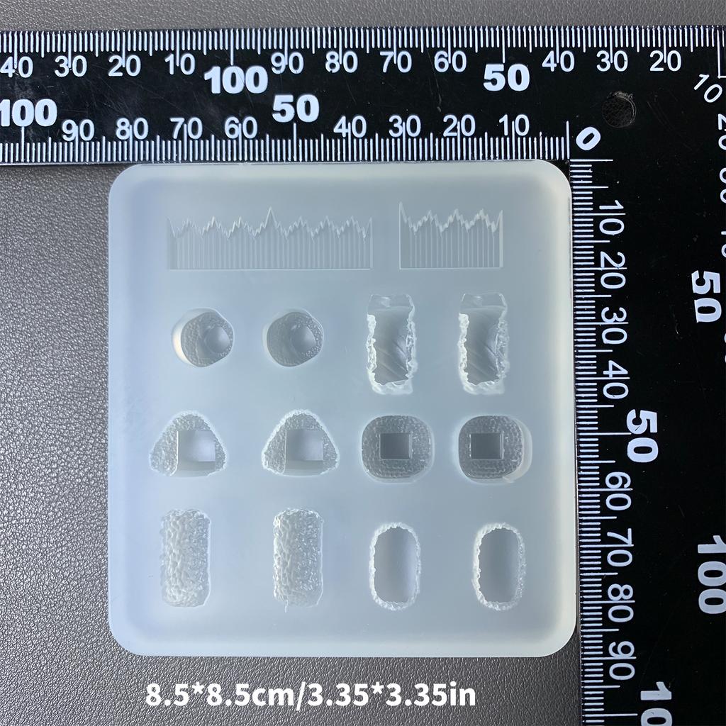 Practical Silicone Thick Sushi Accessories Mould Unique Epoxy Resin Jewelry Making Molds for Crafting Enthusiasts