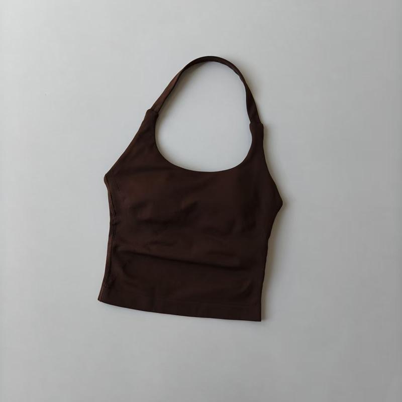 Halter Yoga Vest, Shockproof Running Sports, High-Strength Sports Underwear, Fitness, Pilates Suspender, Beautiful Back, Autumn
