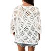 Cross2026 Women's Quick-Drying Mesh Summer Cover-Up Sweater - Slimming & Versatile for Daily Wear