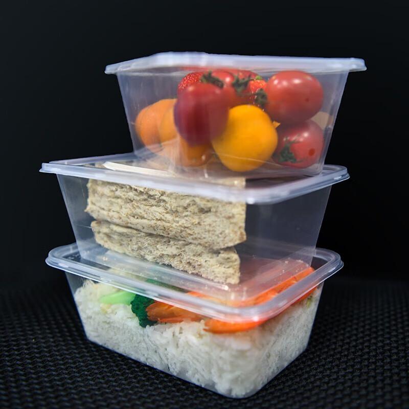 

Disposable Rectangular Food Containers with Lids, 1000ml (50-Pack)