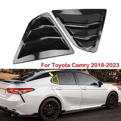 Toyota Camry Sedan 2018 için - Araba Arka Panjur Penceresi Yan Panjur Kapağı Trim Sticker Havalandırma Kepçesi ABS Karbon Fiber Aksesuarları