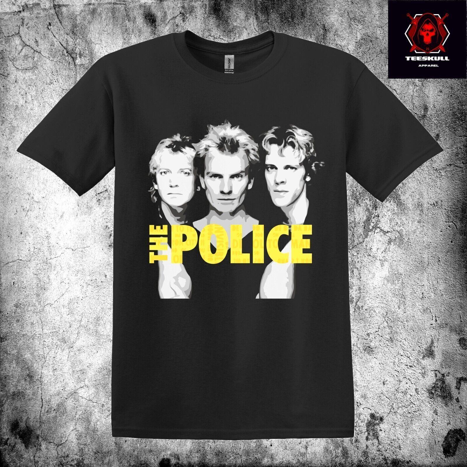 26 The Police Pop Rock Band Retro Music Tee Heavy Cotton Unisex T-Shirt S-3XL Unisex T-Shirt XXXXL