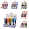 6-Color 0.7mm Ballpoint Pen Set for Drawing and Notetaking – Clickable Multi-Color Student Prize Stationery