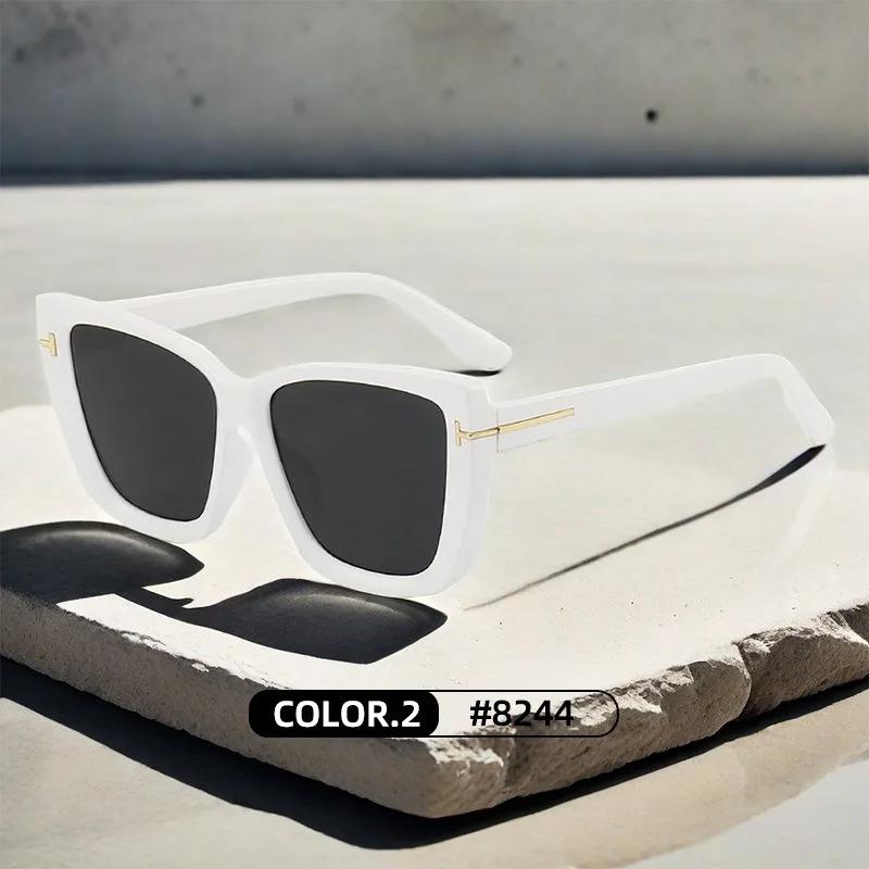 Brand Designer Cat Eye Sunglasses W Omen Vintage High Quality Sun Glasses Fashion Big Frame Cool Sexy Female