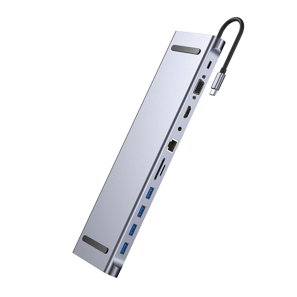 11 in 1 USB-C Type C HD PD 100W 4K USB 3.0 HD Adapter HUB Multi-function Dock