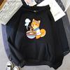 Ramen Shiba Hoodies Mens Cartoon Graphic Sweatshirt Long Sleeve Casual Kawaii Dog Pullover Aesthetic Women Coats