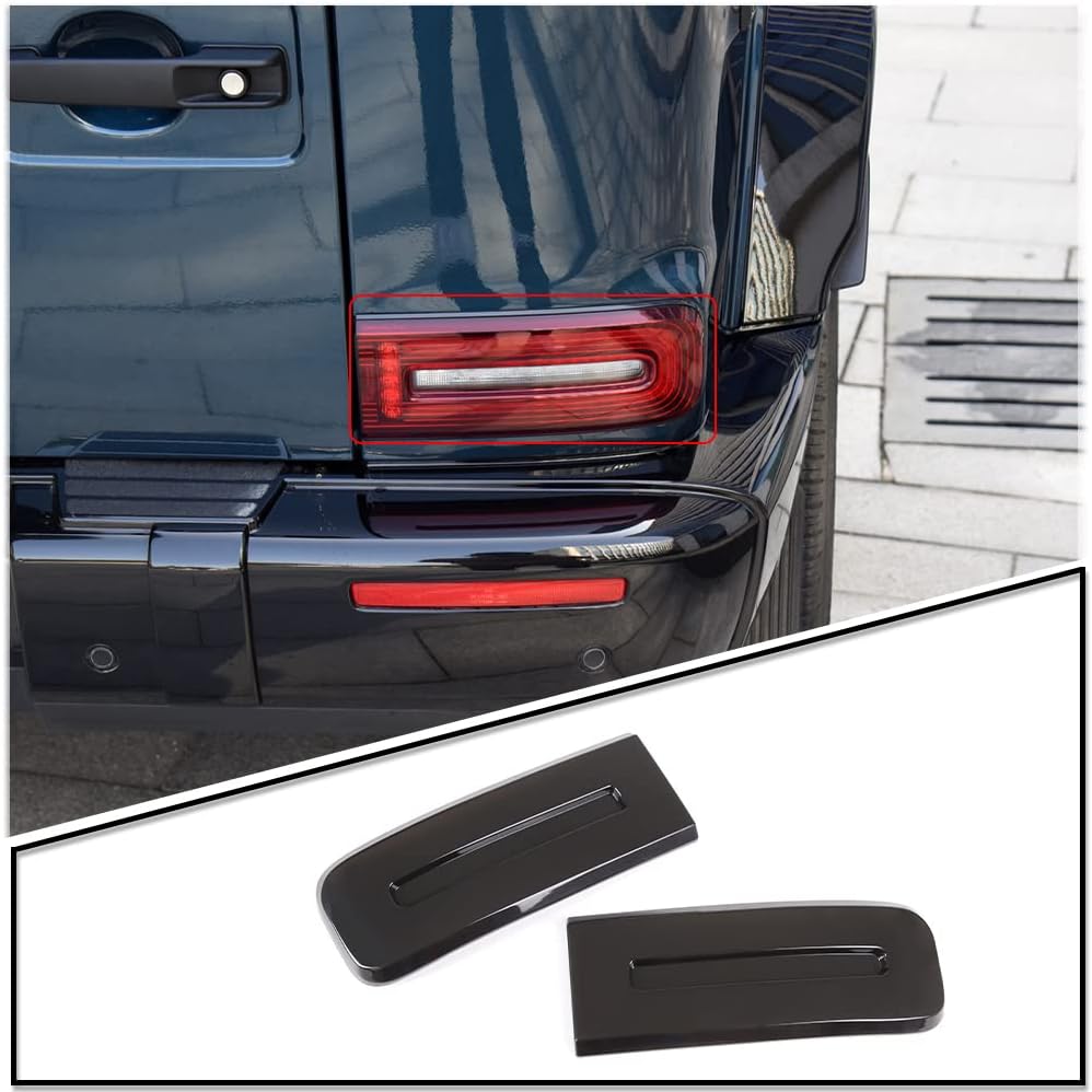 Rauchige getönte Rückleuchtenabdeckung für Mercedes-Benz G-Klasse W463 2019-22, Schutz für Bremslicht Blinker Rücklicht