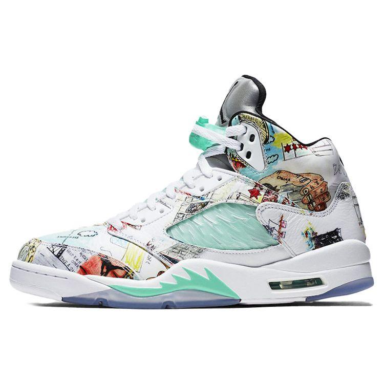 Air Jordan 5 Retro Wings Herren Sneaker Gold Multi-Color AV2405-900 44 white