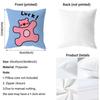 Happy D-Dog Cushion Cover Comfortable Reversible Pillow Cover Ideal for Car Sofa Bedroom & Beyond