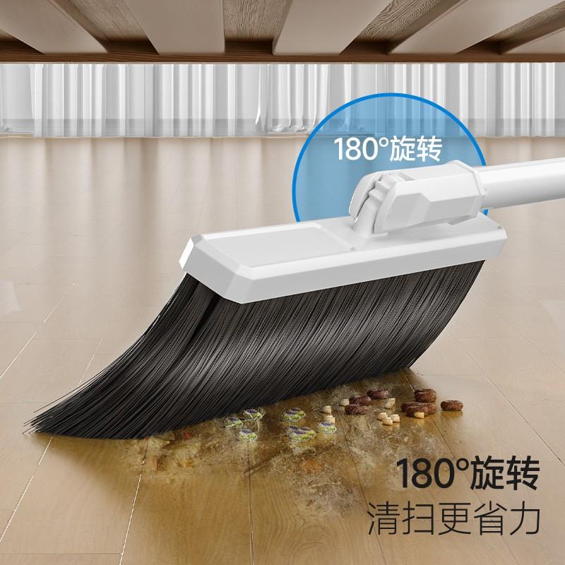 Windproof Broom Dustpan Set With Comb-Style Bristles Hard Floors Kitchen Garage - PP Material Lightweight Cleaning Tool