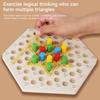 Wooden Toy Chess Game Rubber Band Game Family Interaction Brilliant Duel Board Game Board Game Toys