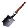 6B Multi-functional Entrenching Tool: Manganese Steel Large Combat Shovel with Wooden Handle, Vehicle-Mounted, Portable for Fishing and Outdoor Use.