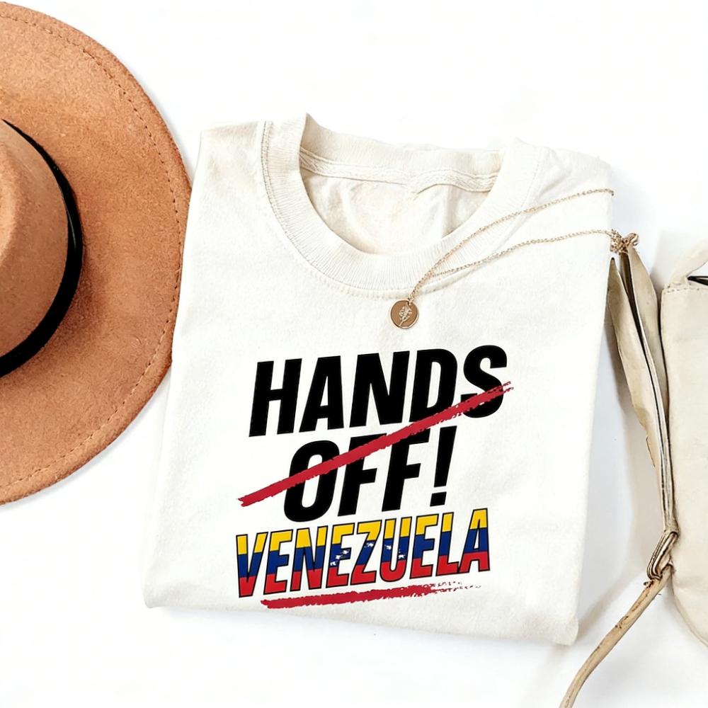 

Hands Off Venezuela Shirt Political Tee Latin America Solidarity Tshirt Freedom Statement T-Shirt Venezuela Men Women Cotton ... S разноцветный