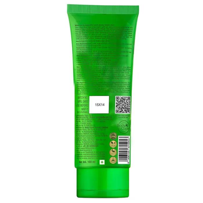 Wow Skin Science Aloe Vera mit Grüntee-Extrakt und Hyaluronsäure Sleeping Pack - Ohne Parabene, Silikone und Farbstoffe, 100ml, 2er-Pack
