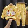 Kinderunterwäsche-Set Reine Baumwolle Neu Jungen-Hauskleidung Baby-Alles aus Baumwolle Warm Mädchen-Herbstkleidung Herbsthosen Kinderkleidung