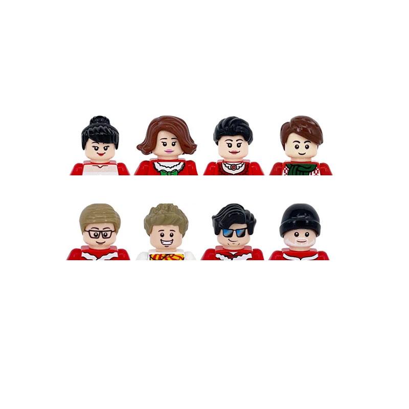 Non-Toxic City Characters Action Figures Building Blocks Policeman Teacher Fireman Occupation Mini Figurine Dolls Bricks Set Children Toys