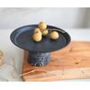 Wrought Iron Tall Tray Old Retro Gray Bread Fruit Plate Storage Tray Still Life Gourmet Photography Dessert Table