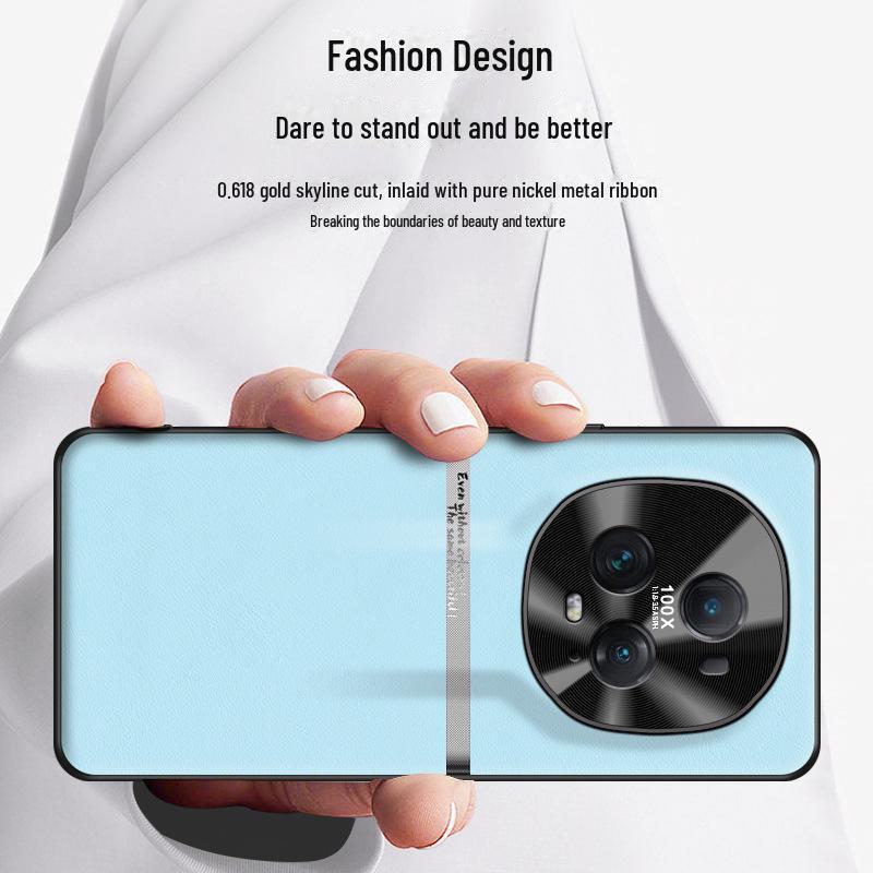 Protective liquid leather shell for Honor Magic5 Ultimate Edition phone, anti-fall design, ships as one piece.