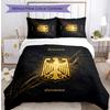 Germany Football Printed Bedding 3 Piece Set Cozy Breathable Bed Cover Set as Housewarming Holiday Gift