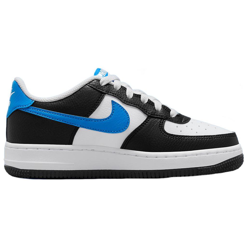 New Nike Air Force 1 Low White Black Light Photo Blue GS FN8008-001