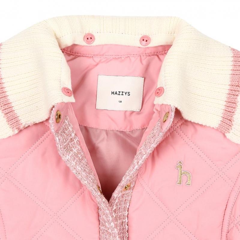 Hazzys Kinder-Pullover mit langem Strickkragen, Steppmuster, Huf12jp51m Pk