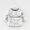 0-2Y Baby Toddler Long Sleeve Bib Cute Colorful Cartoon Printing Waterproof Smock Bib Boys Girls Burp Cloth Feeding Accessories