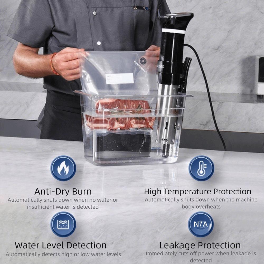 Waterproof Slow Cooking Machine LCD Digital Display Precision Cooker Slow Cooker  Household Use