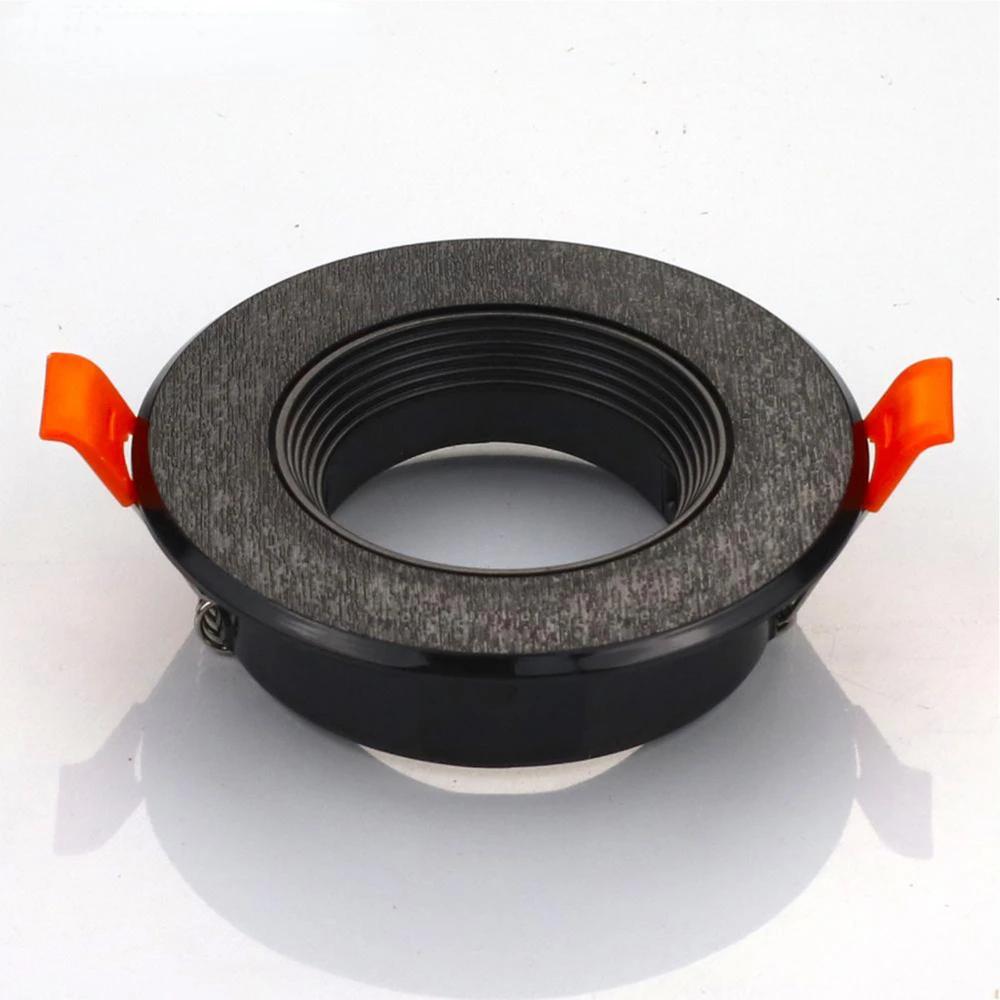 2PCS Low Price GU10 Round Square Plastic Adjustable Anti-glare Recessed Spotlight Fixture MR16Downlight Spotlight Mounting Frame