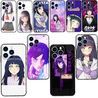 Funda de teléfono con diseño de anime Hyuga Hinata para iPhone 13, 12, 11 Pro Max, mini, SE 2020, X, XR, XS Max, 7, 8 Plus