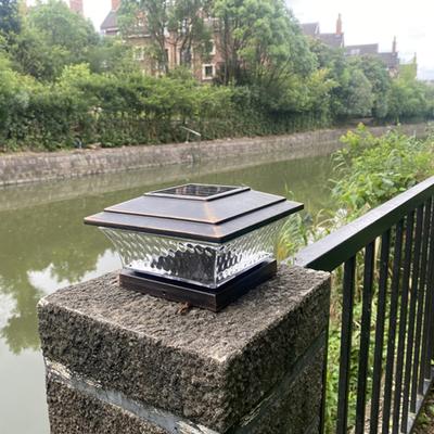 Solarlicht Zaun Tor Säule Kopf LED Lampe Wasserdicht Außen LED Pfosten Deckel 800mAh Terrasse Zaun Tor Straßenlaterne 6500K/2800K