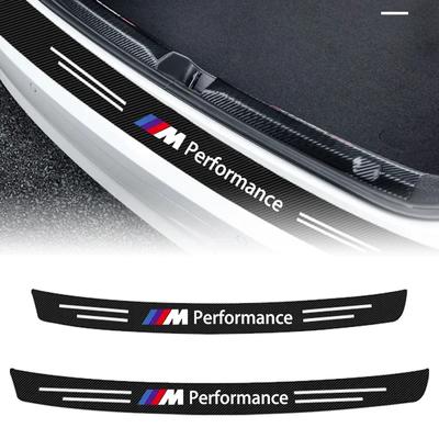 Carbon Fiber Auto Protective Rear Trunk Bumper Guard 3D Stickers for E90 E60 E53 E39 E36 E34 E46 E61 X1 X3 X4 X5 X6 X7 Z4