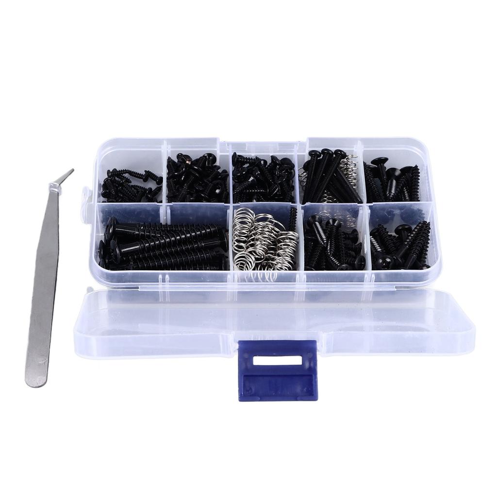 Guitar Screw Kit Iron Spring Bridge Screw Assortment Instrument Accessory for Repair Maintenance