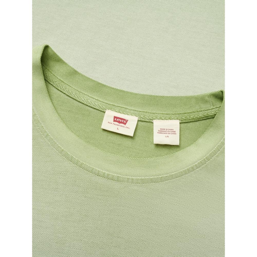 Levis Loose Casual Soft Comfortable Ribbed Round Neck Short Sleeve T-Shirt Men Tops 003LA-0000