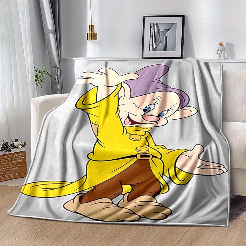 1 pezzo, Coperta Nano Dopey Disney Morbida e Accogliente Plaid per Arredamento Casa, Copridivano, Viaggio