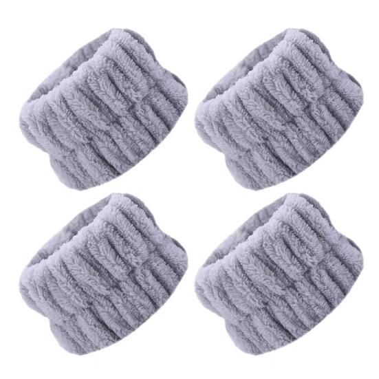 2 Paar verstellbare Armbänder Super wasserabsorbierend Elastisch Gesichtswasch-Armbänder Schnell trocknend Bequeme Passform Armband