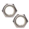 2 PCS Stainless Steel Self Locking Nut, 90185-22043 Replacement Self Locking Nut, High Hardness Self Locking Nut for Outboard Mo