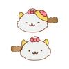 Sanrio Gaopawaru Bangs Clip (Omurice) PVC, Set of Right-Facing and Left-Facing, Ages 3+, Hair Accessory, 316920