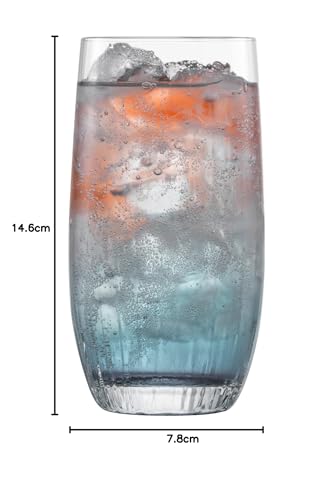 ZWIESEL GLAS Break-Resistant Fortune Tumblers for Water, Mineral Water, and Soft Drinks, Machine-Made (Pair of 2) M122326