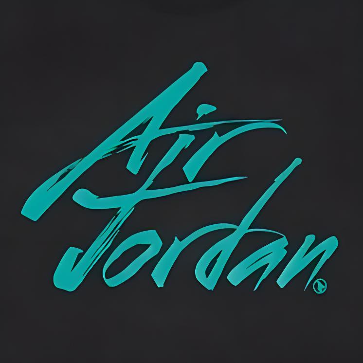 Jordan Air  Printed Letter Crew Neck Casual Short Sleeve T-Shirt Unisex Tops Black AV6080-010