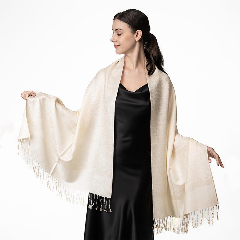 New Fashion Jacquard Women's Scarf Winter Long Soft Shawl Women's Printed Pattern Headband Comfortable and Warm