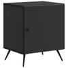 Nightstand Black 43 X 34.5 X 50 Cm Particleboard