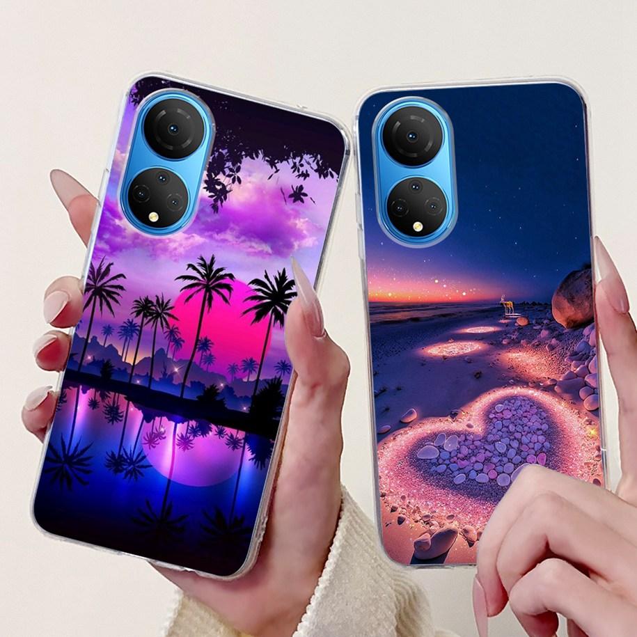 For Honor X7 2022 Case CMA-LX2 CMA-LX1 CMA-LX3 Shockproof Cover Fashion Butterfly Soft Phone Case For HonorX7 X 7 HonorX7 Bumper