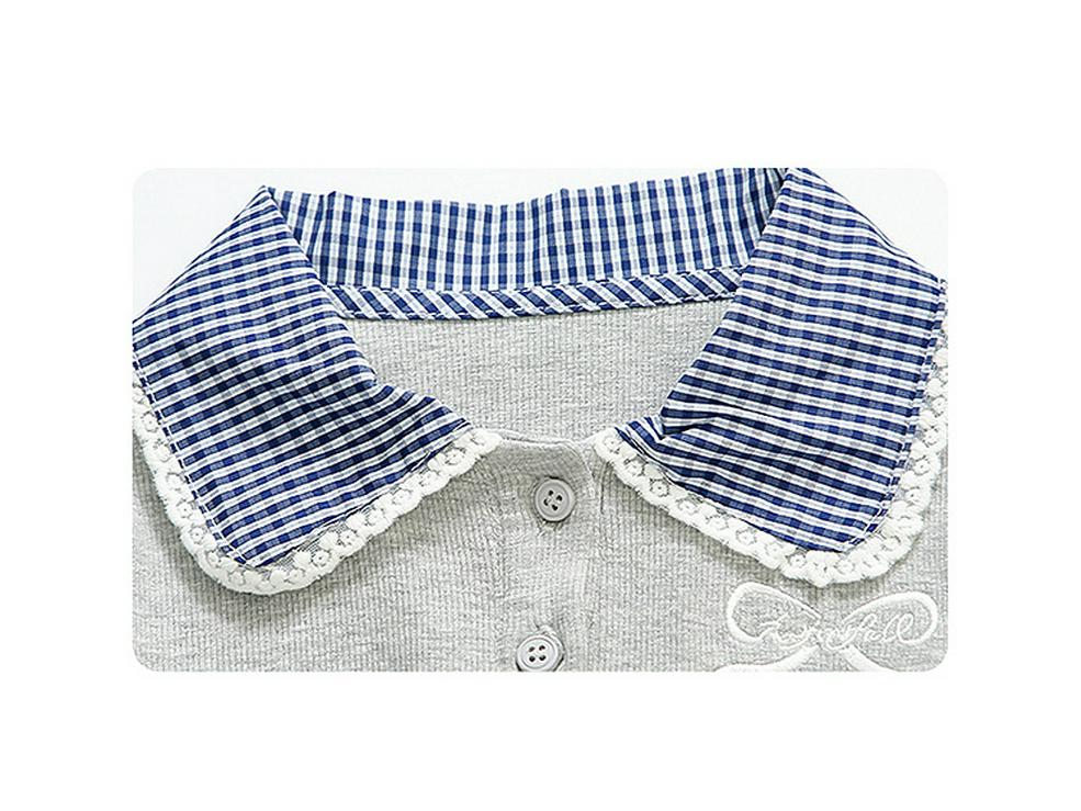 Girls' Sweet Bow Korean Style Autumn Sweatshirt Set 2025 - Stylish Two-Piece Outfit for Baby Girls