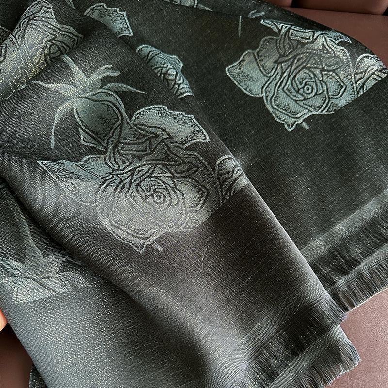 Bohemia Pashmina Hijab Scarf Long Muslim Cashmere Shawl Female Foulard Soft Turban Head Wraps for Women Autumn Headband Bufanda