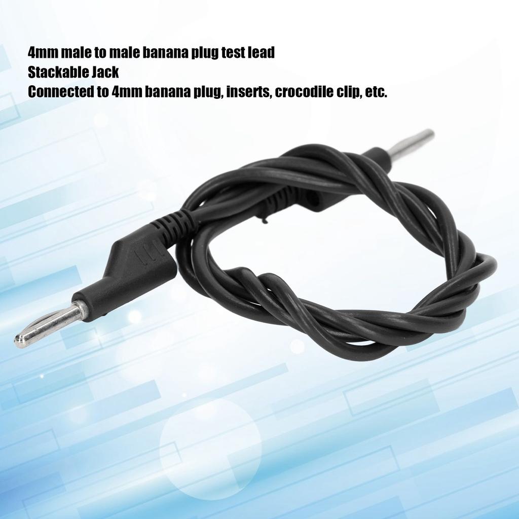 4mm Male to Male Test   Stackable   Type Banana Plug High Voltage Testing Cable J.70023