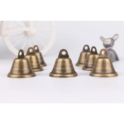 Lot de 5 ou 10 clochettes décoratives de Noël en laiton de 38 mm, pendentifs pour animaux de compagnie, à suspendre pour les fêtes, les festivals et les carillons éoliens