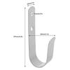 2pcs J Hook Bracket Rustproof Rugged 304 Stainless Steel Smooth Versatile J Hook Hangers for Boats Yachts RVs Accessories