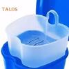 Brace Box with Double-sided Cleaning Brush Portable Retainer Box with Drain Basket Travel False Teeth Denture Bath Case Aligner Container Holder